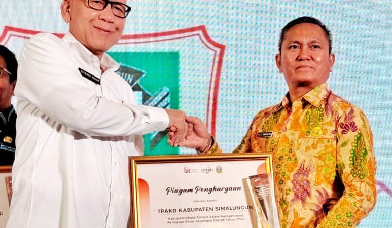 Pemkab Simalungun Terima Penghargaan TPAKD Tahun 2024
