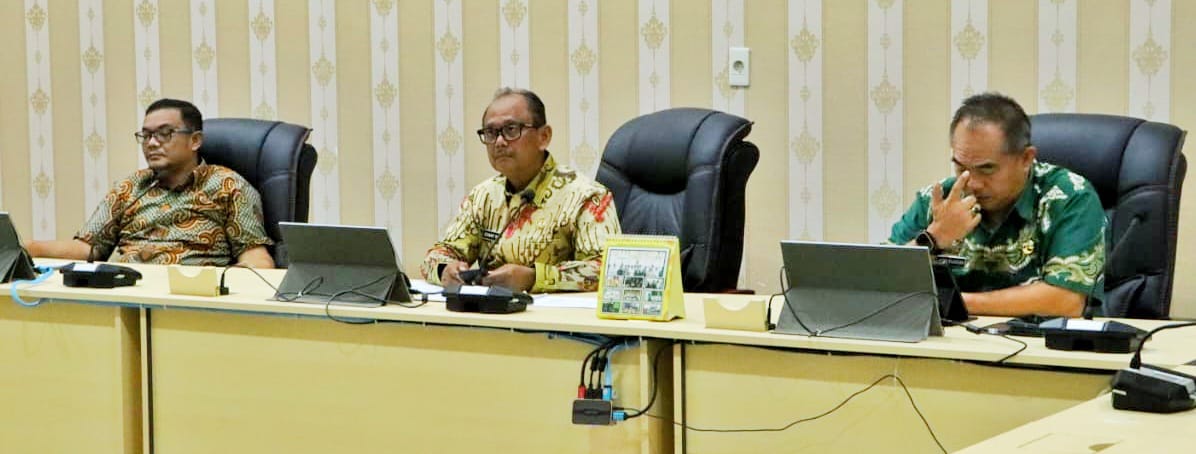 Plt Bupati Simalungun Hadiri Pertemuan Forkopimda Sumut Dengan Tim Desk Koordinasi Pilkada Serentak Dari Kemenko Polkam RI Secara Virtual