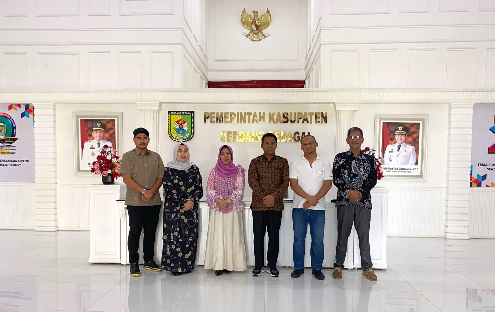 Terima Kunjungan Wabup Rokan Hilir, Pj. Sekdakab Perkenalkan Potensi Kabupaten Sergai