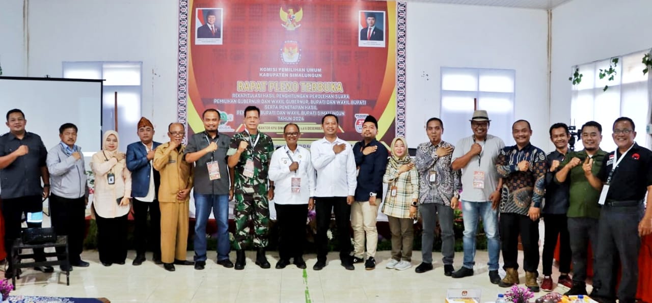 Wakil Bupati Simalungun Hadiri Rapat Pleno Terbuka KPU Tentang Hasil Perhitungan Suara Pilkada