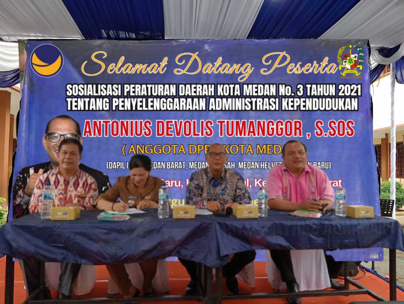 Laksanakan Sosperda No. 3 Tahun 2021, Antonius Tumanggor Siap Bantu Warga Bilamana Bermasalah Adminduk