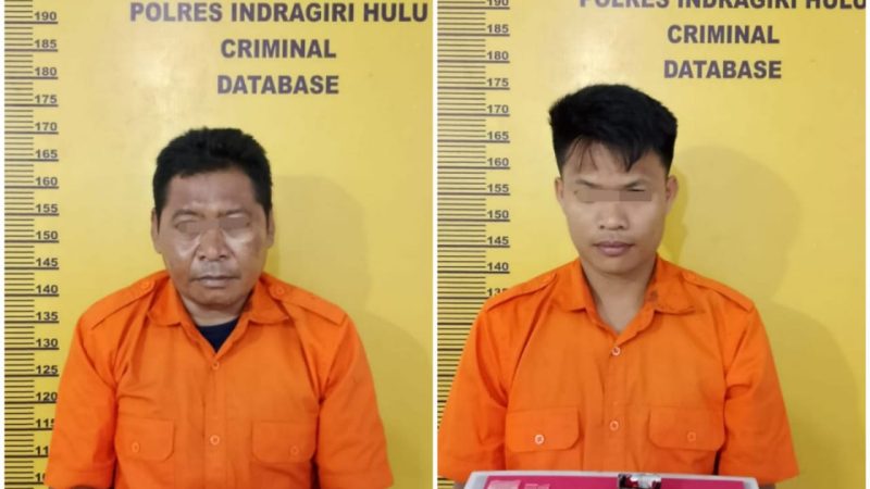 Kasat Narkoba Polres Inhu Pimpin Grebek Desa Kampung Pulau, Dua Bandar Sabu Diamankan