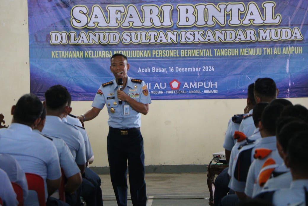 Safari Bintal Mabesau di Lanud Sultan Iskandar Muda: Membangun Ketahanan Keluarga Menuju TNI AU Ampuh