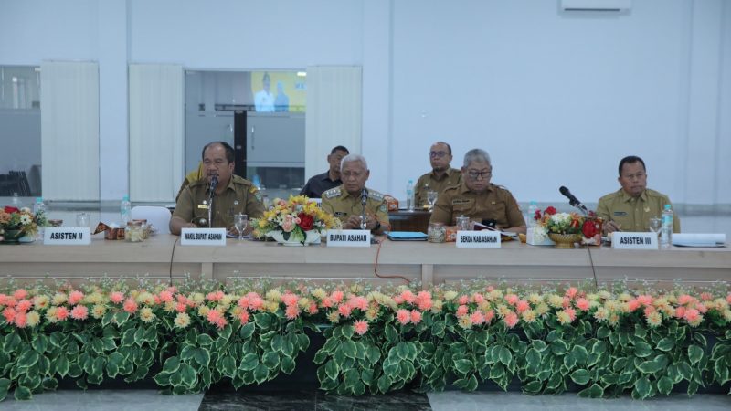 Bupati Asahan Pimpin Rapat Koordinasi Pemerintahan Di Lingkungan Pemerintah Kabupaten Asahan
