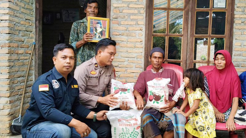 Wartawan dan Polres Sergai Berbagi Tali Asih Kepada Keluarga Korban Pembunuhan