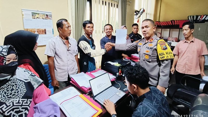 Melalui Restorative Justice, Polisi Inhu Selesaikan Perselisihan Warga