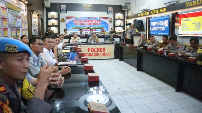 Pengamanan Nataru, Polres Inhu Gelar Rapat Lintas Sektoral