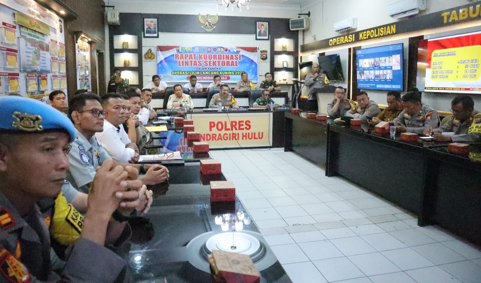 Pengamanan Nataru, Polres Inhu Gelar Rapat Lintas Sektoral