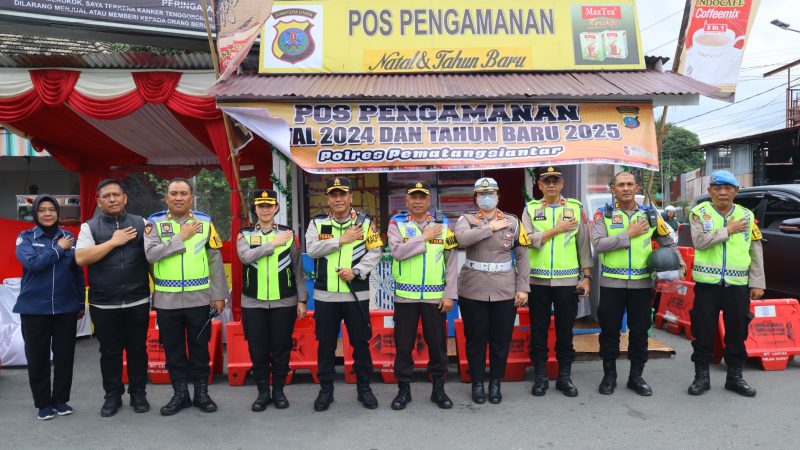 Kapolres Pematangsiantar Cek Kesiapan Pos Pam dan Yan Ops Lilin Toba 2024