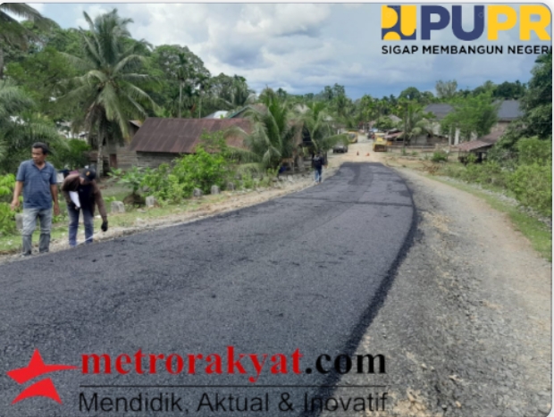 Warga Kecamatan Panten Ceureumen Apresiasi Dinas PUPR Aceh Barat Aspal Orpit Jembatan Lango