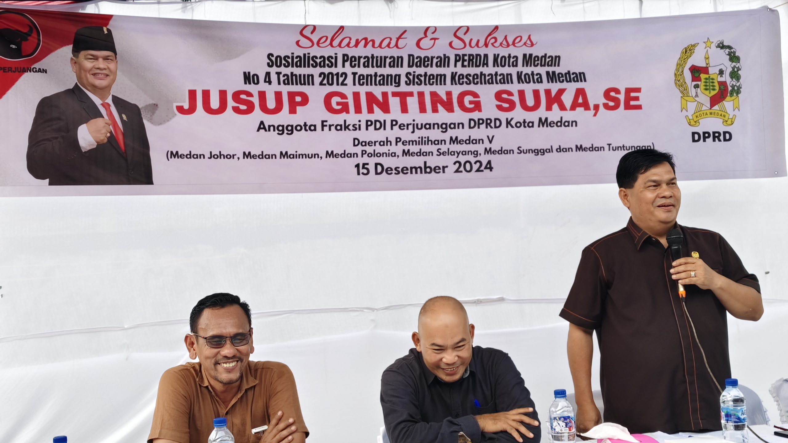 Warga Kuala Bekala Antusias Hadiri Sosperda Anggota DPRD Kota Medan Jusup Ginting Suka SE 