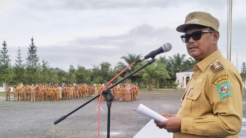 Optimalisasi Pelayanan Publik Pasca Libur Nasional Tahun Baru 2025, ASN Pemkab Simalungun Gelar Apel Gabungan
