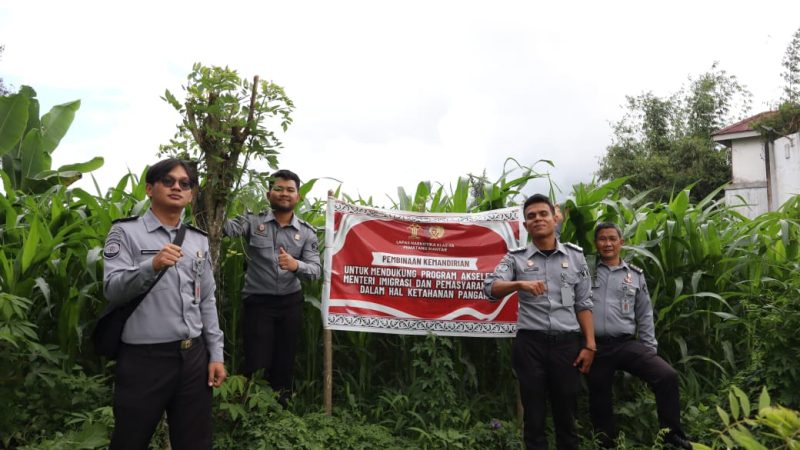 Fokus Tingkatkan Ketapang, Lapas Narkotika Kelas IIA Pematangsiantar Lewat Sarana Giatja Rutin Kontrol Lahan Pertanian Jagung