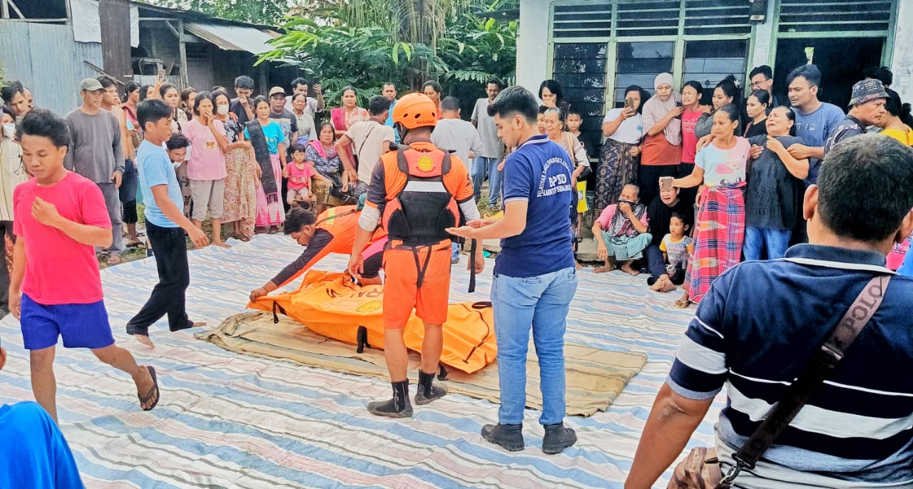 BPBD Simalungun dan Tim Basarnas Tanjung Balai Temukan Korban Hanyut di Sungai Bah Bolon