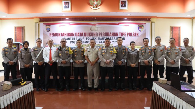 Polres Pematangsiantar Sambut Tim Pemuktahiran Data Dukungan Perubahan Tipe Tiga Polsek T.A 2025