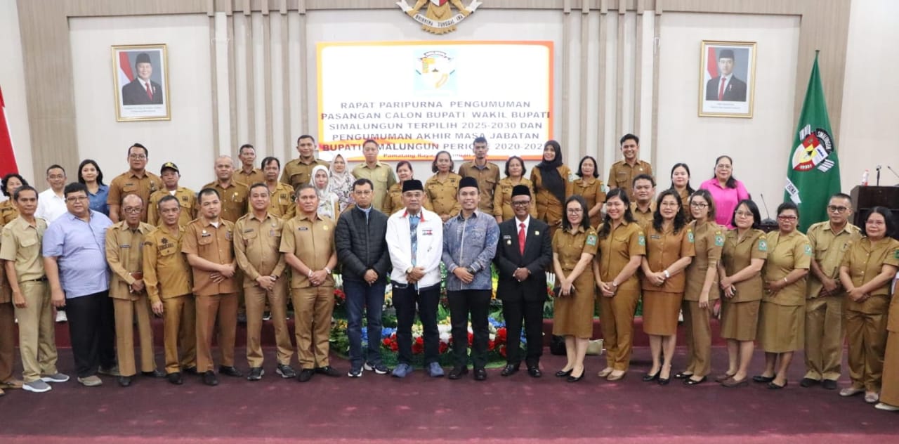 DPRD Simalungun Umumkan Pasangan Calon Bupati dan Wakil Bupati Terpilih Periode 2025-2030 dan Umumkan Masa Jabatan Bupati/Wakil Bupati Periode 2020-2025