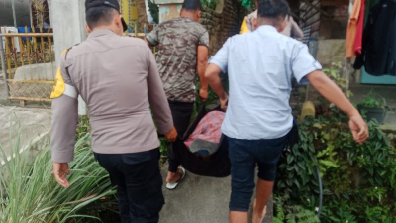 Penemuan Mayat dalam Parit Depan SD Inpres Jalan Jati, Polsek Siantar Utara Cek TKP