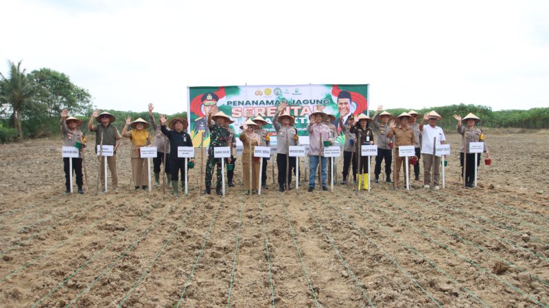 Kapolres Sergai Ikuti Zoom Meeting Penanaman Jagung Serentak 1 Juta Hektar