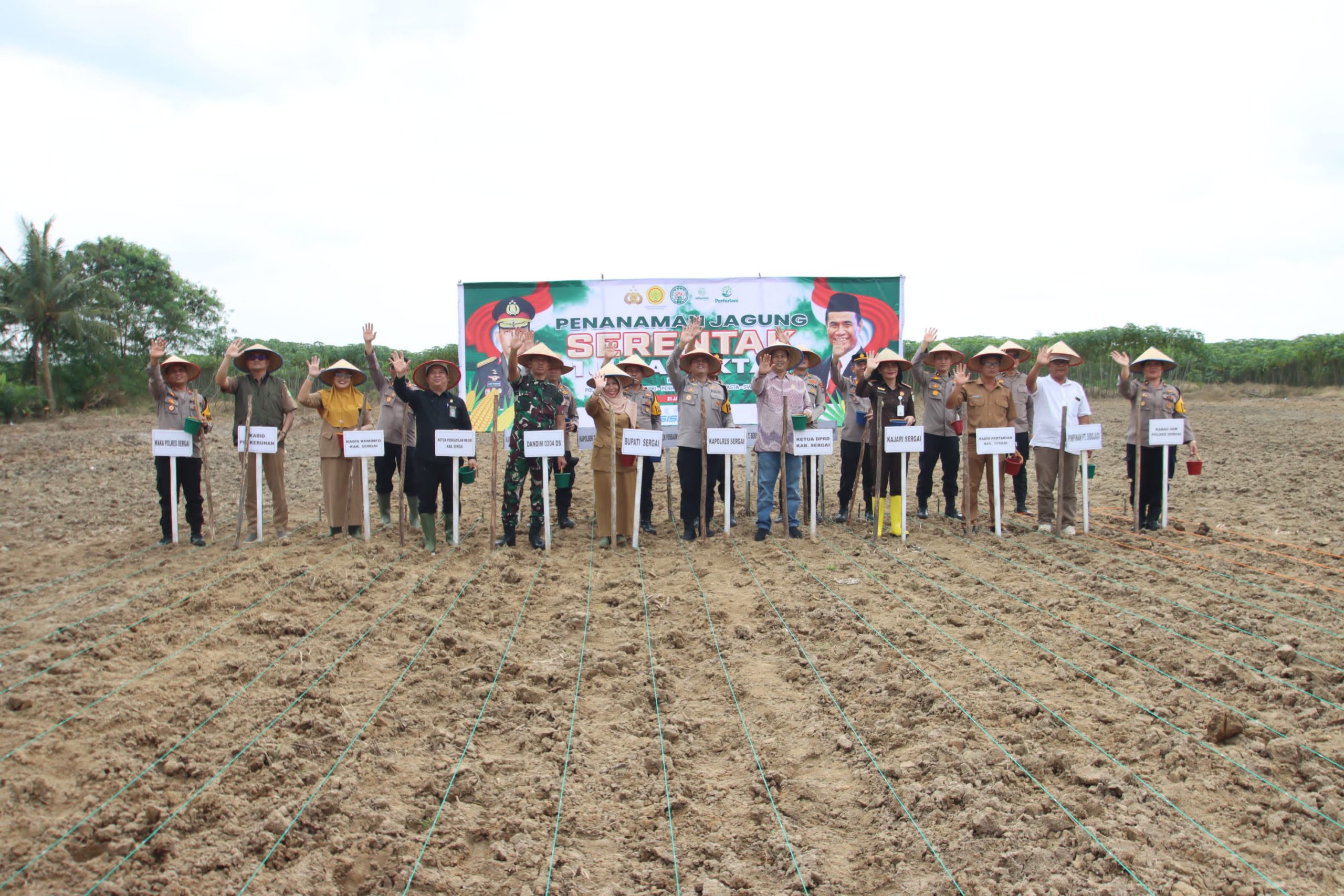 Kapolres Sergai Ikuti Zoom Meeting Penanaman Jagung Serentak 1 Juta Hektar