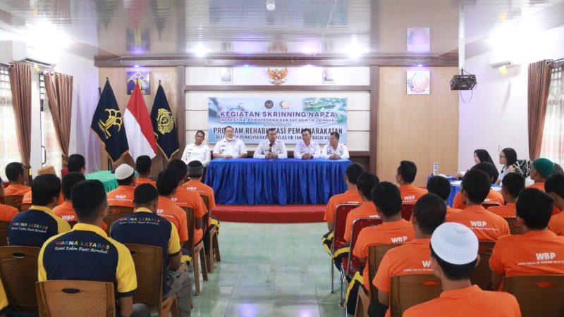 Skrining Napza Lapas Kelas IIB Tanjungbalai Asahan Resmi Dibuka