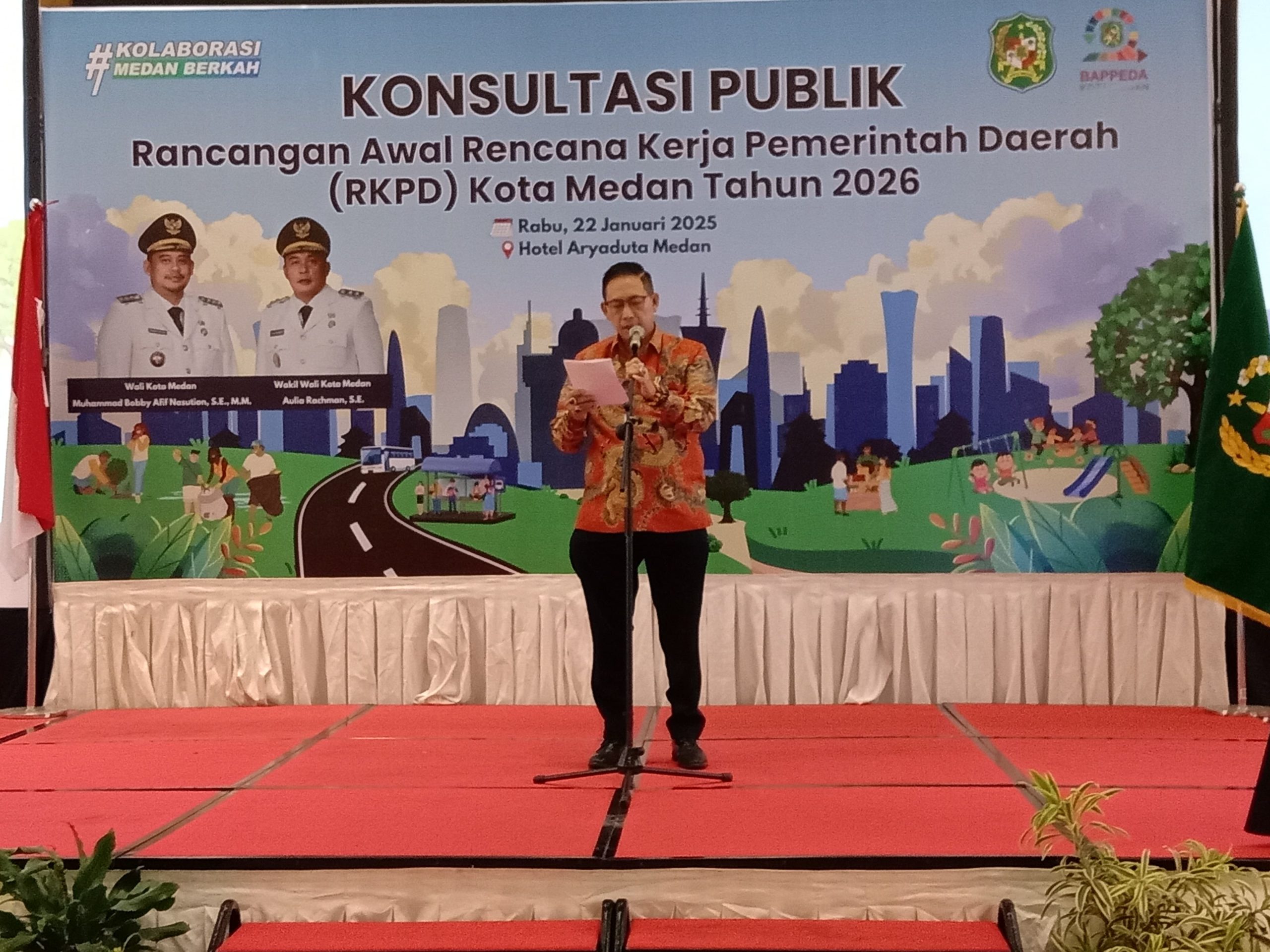 Ketua DPRD Medan Hadiri Acara Diskusi Publik Ranwal RKPD 2026 