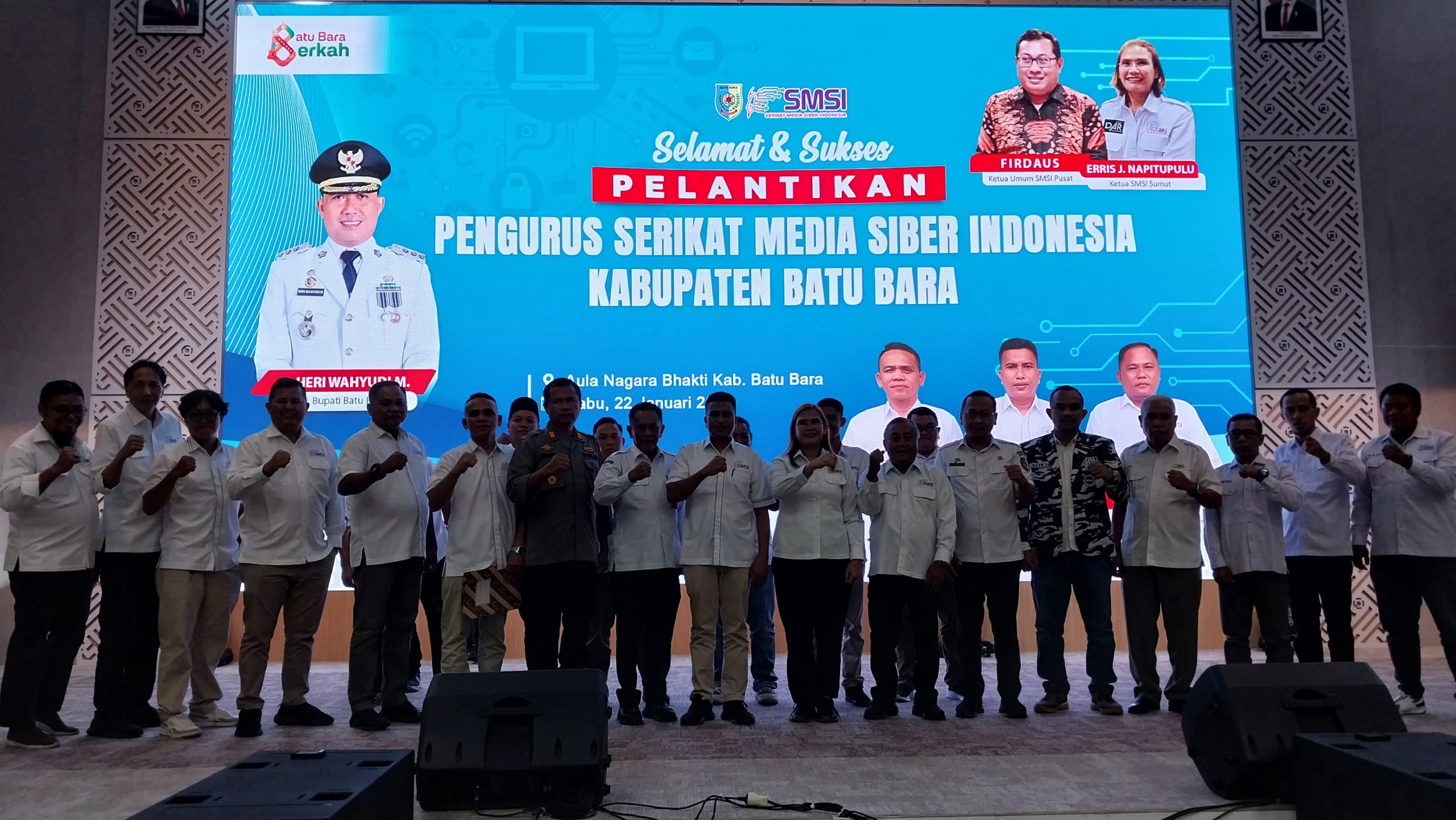 Mantan Ketua PWI Alpian Nakhodai SMSI Kabupaten Batu Bara