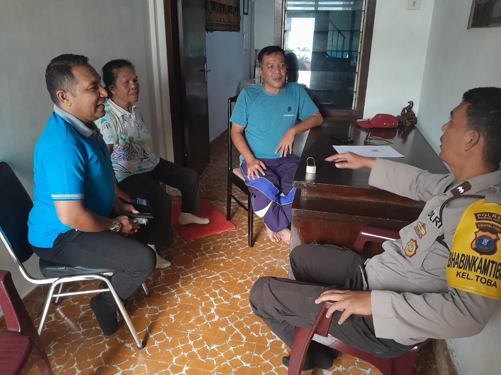 Polsek Siantar Selatan Kedepankan Cara Mediasi Terkait Permasalahan Pengerusakan Gembok