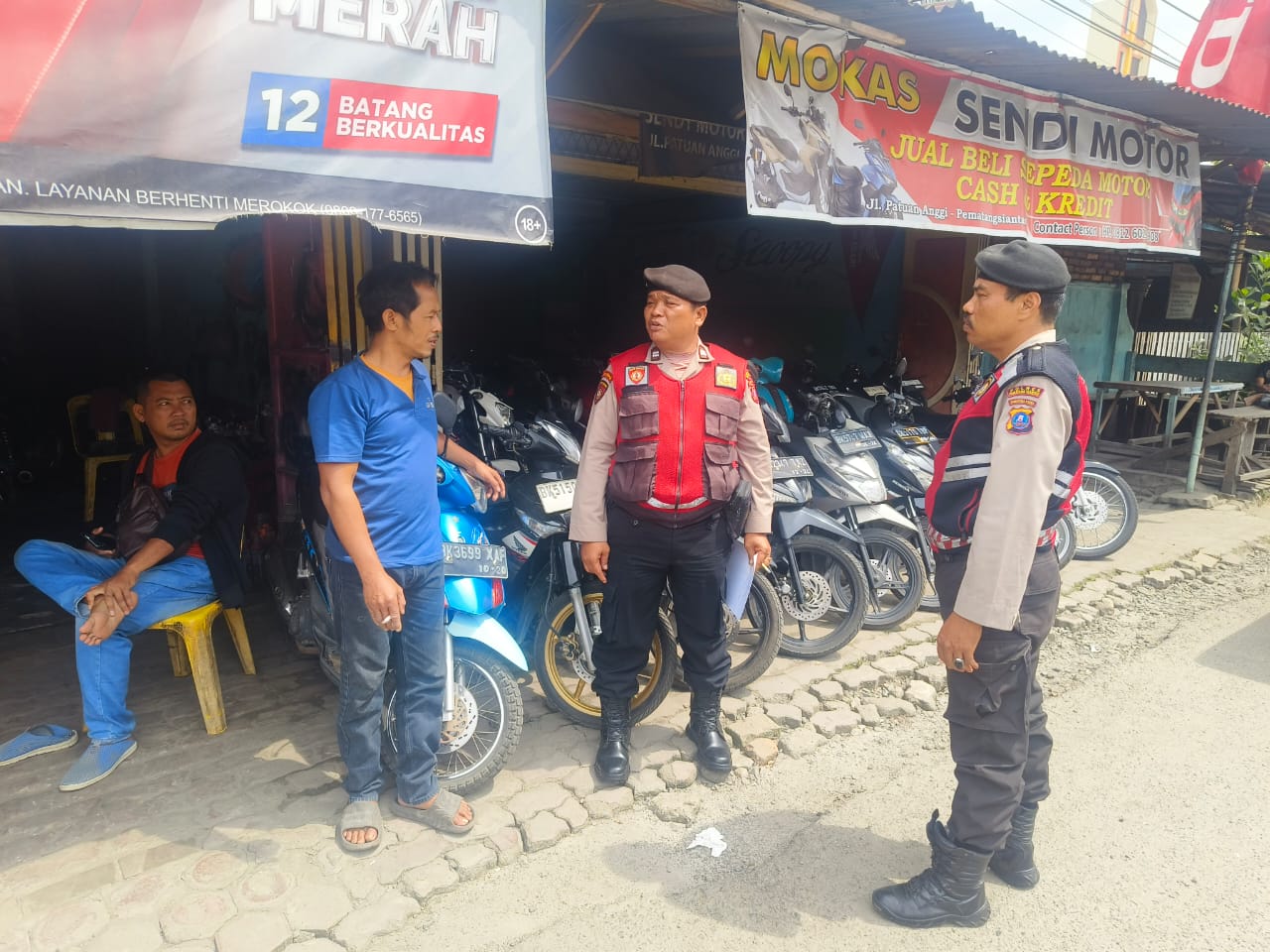 Cegah Kejahatan,Sat Samapta Polres Pematangsiantar Laksanakan KRYD di Jalan Sisingamangaraja