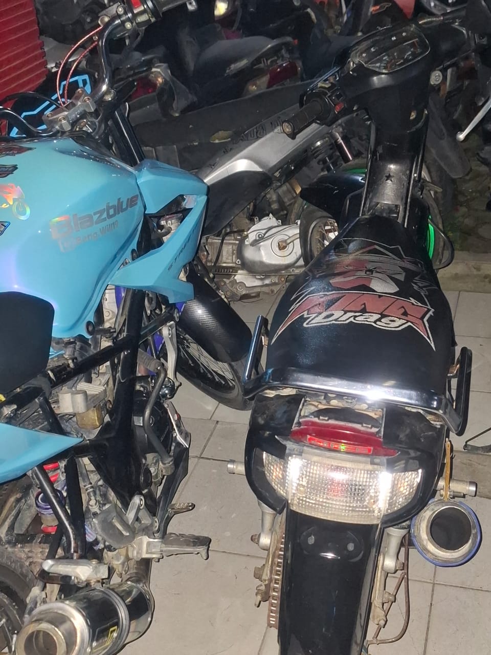 Polres Pematangsiantar Laksanakan KRYD, Tujuh Sepedamotor Knalpot Blong Diamankan