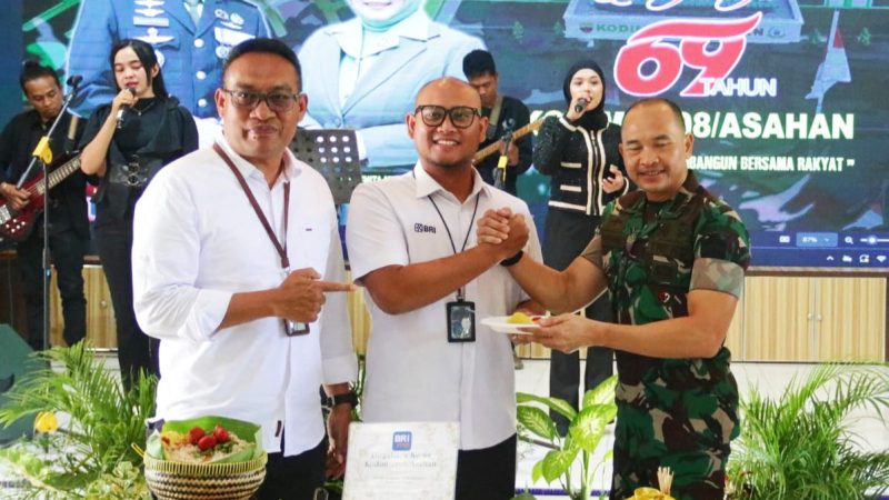 BRI Kisaran Hadiri Syukuran HUT ke-69 Kodim 0208/Asahan