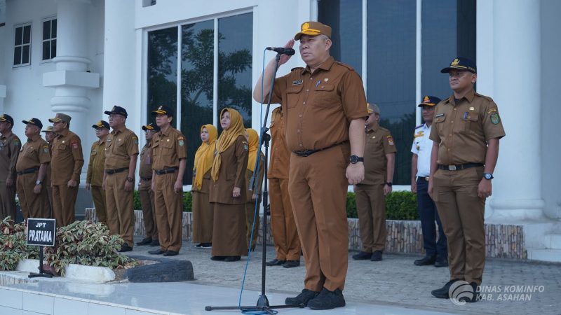 Sekretaris Daerah Kabupaten Asahan Pimpin Apel Gabungan