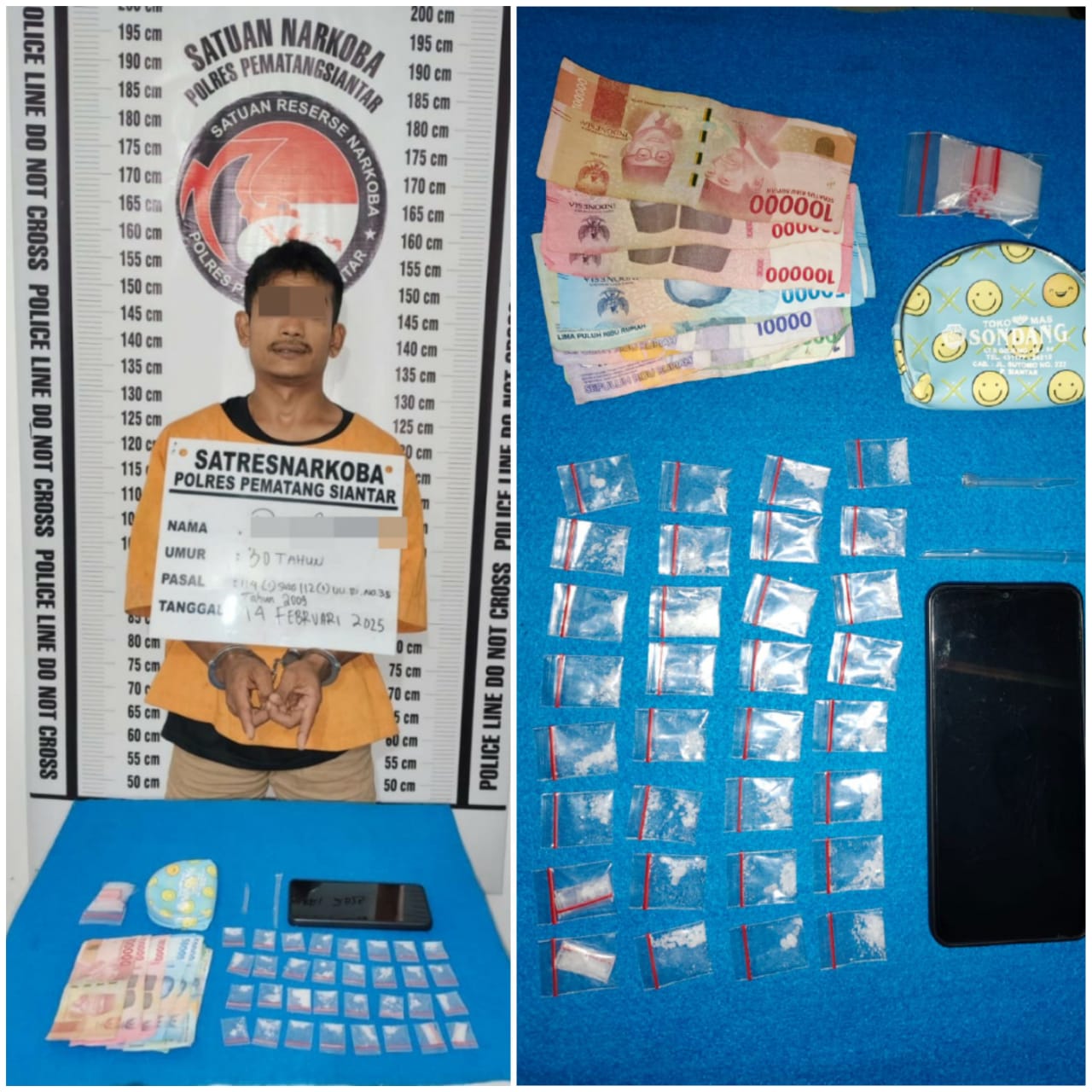 Polres Pemarangsiantar Kembali Gagalkan Peredaran Narkoba Jenis Sabu Seberat 7, 30 Gram