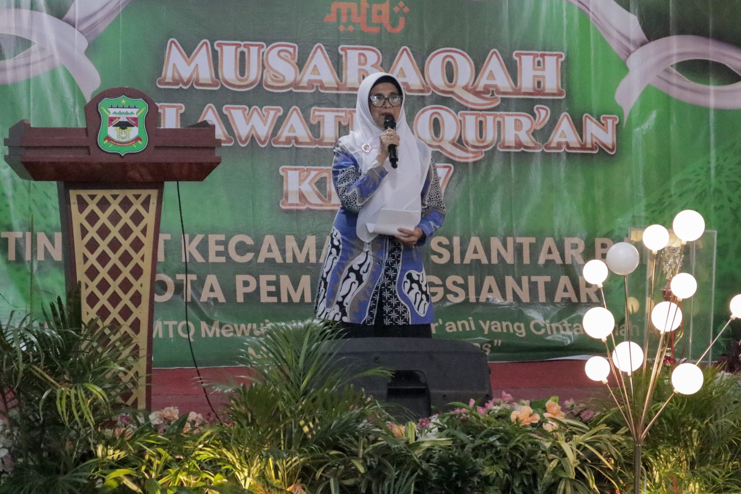 Musabaqah MTQ Nasional (MTQN) ke-57 Tingkat Kecamatan Siantar Barat Tahun 2025 Resmi Ditutup Wali Kota Pematangsiantar