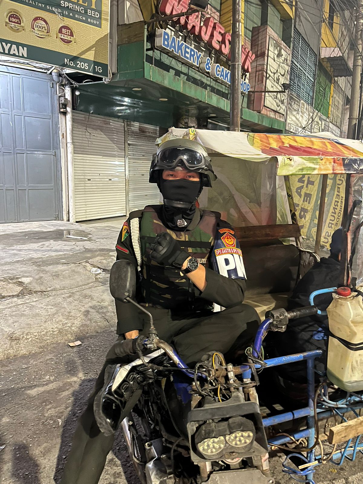 Personil Denpom 1/5 Medan Giat Patroli Keamanan