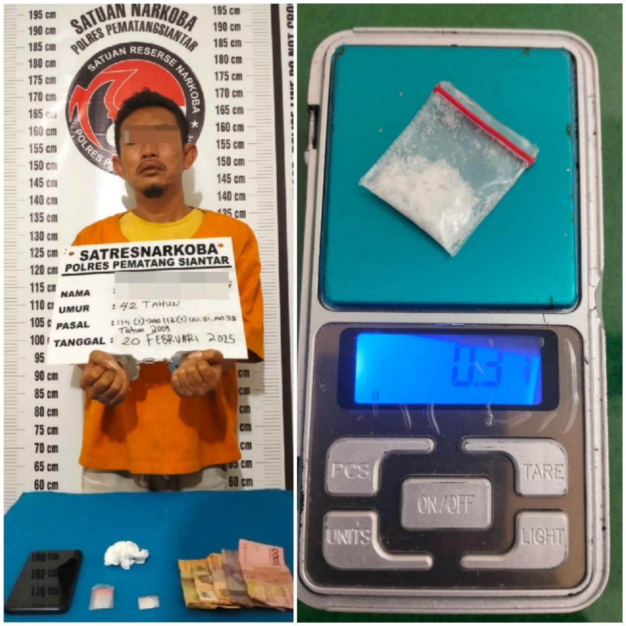 Pengedar Sabu Warga Jalan Singosari Diamankan Satresnarkoba Polres Pematangsiantar
