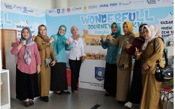 Pj Ketua TP PKK Pangkalpinang Resmikan Wonderful Journey UMKM Bangka Belitung