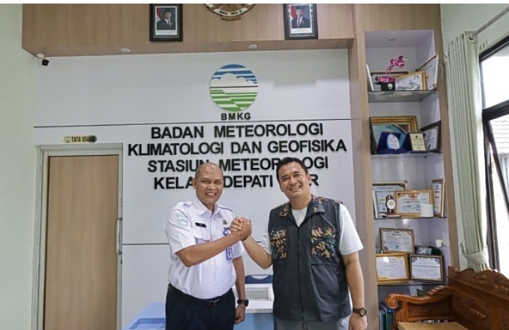 Pj Wali Kota Pangkalpinang Kunjungi BMKG untuk Penanggulangan Bencana