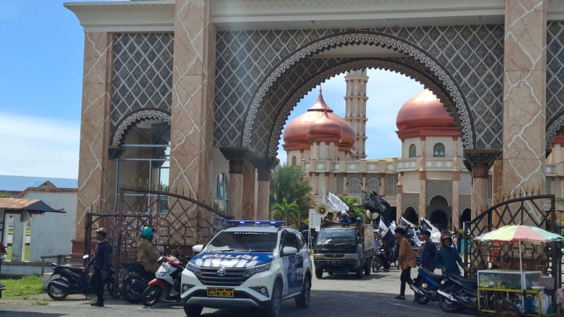 Polres Aceh Barat Lakukan Pengamanan dan Gatur Lalin Kegiatan Pawai Ramadhan 1446 H