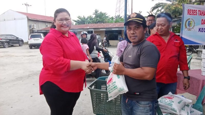 Anggota DPRD Batu Bara Rachel Rismauli Parangin angin Dapil IV dari Fraksi PDI Perjuangan Gelar Reses Tahap I di Sei Balai