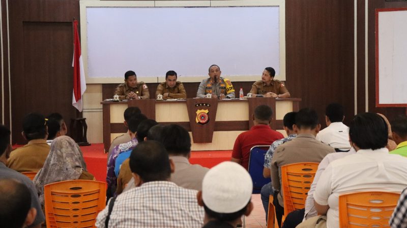 Kapolres Nagan Raya Pimpin Rapat Kesiapan Panen Raya dalam Mendukung Program Asta Cita