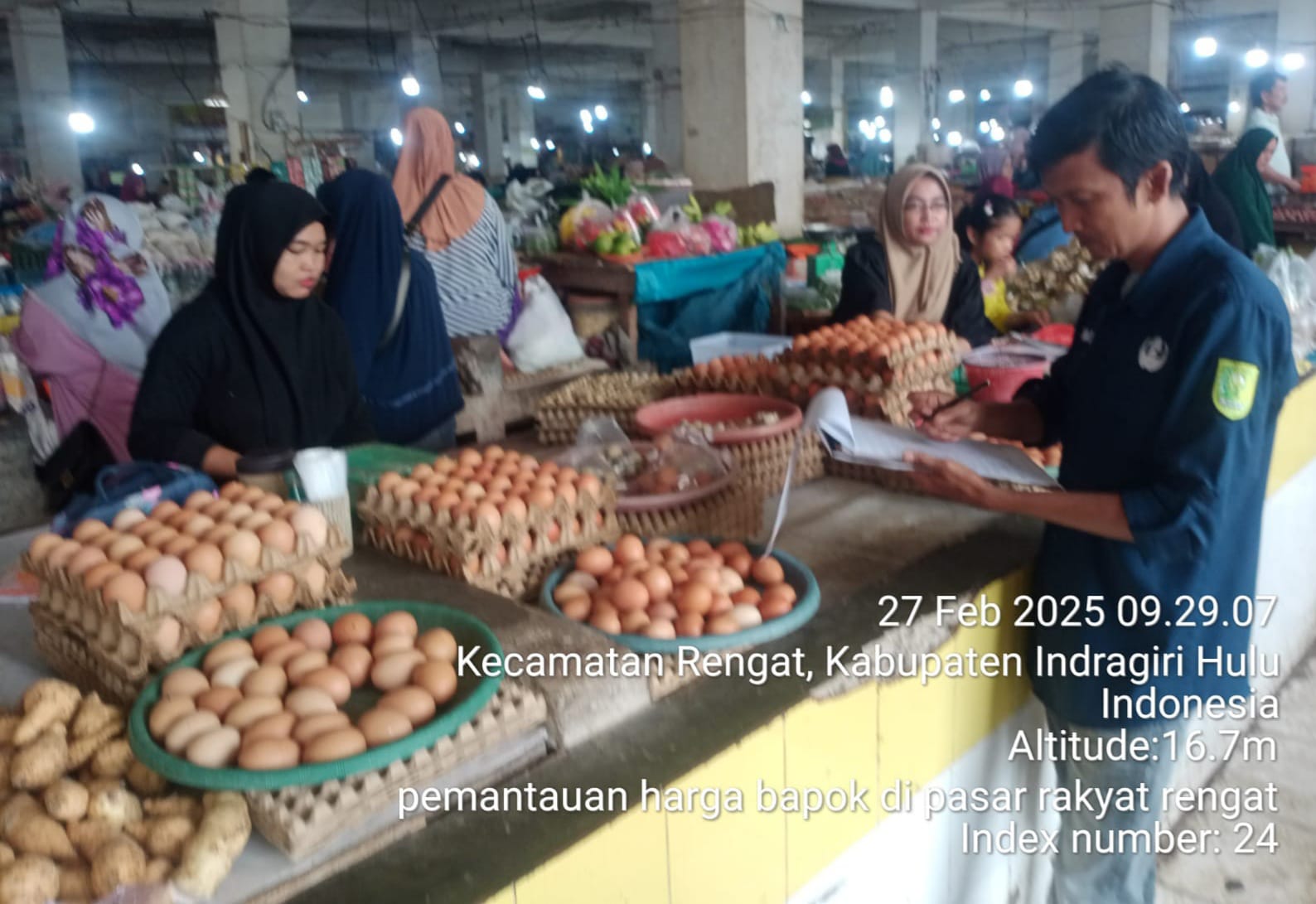 Jelang Ramadhan, Tim Disperindag Inhu Pantau Harga Sembako Relatif Stabil