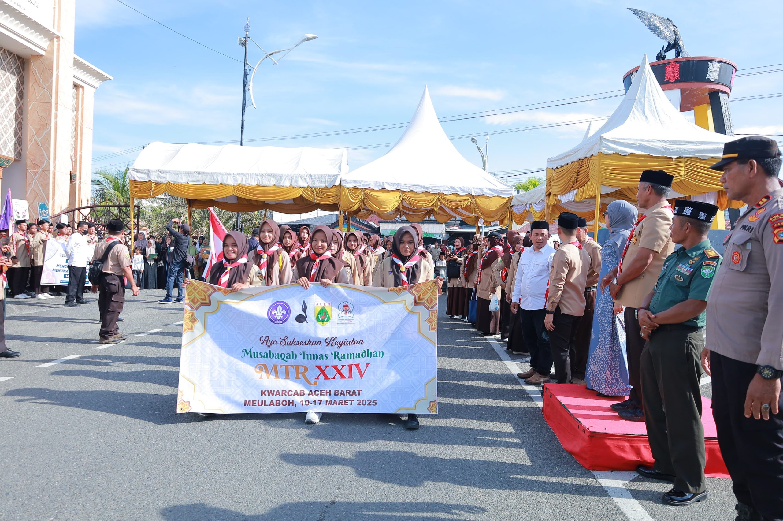 Menyambut Bulan Suci Ramadhan, Pemkab Aceh Barat Bersama Kelompok Masyarakat Menggelar Pawai Tarhib