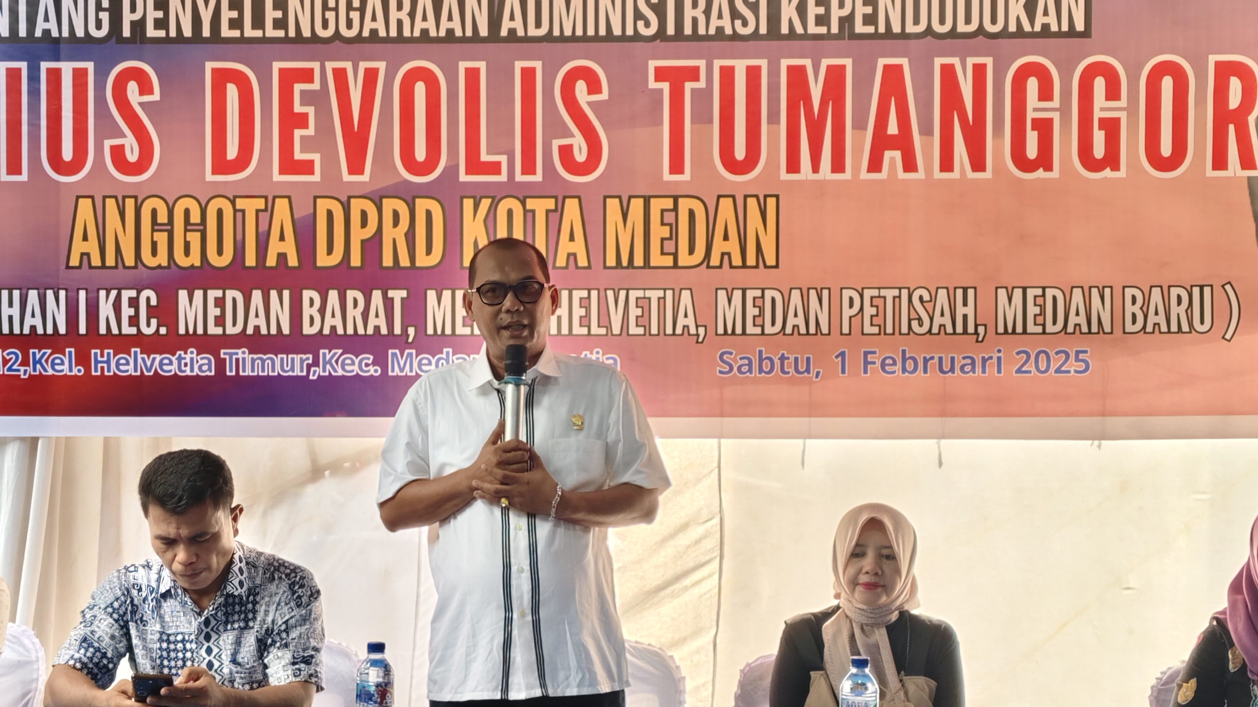 Naik Bajaj, Antonius Tumanggor Berangkat ke Jalan Speksi I Lokasi Sosper Sesi I