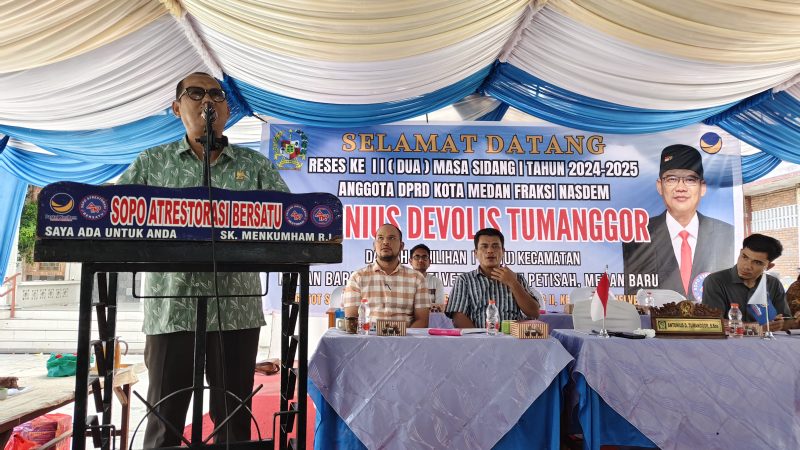 Reses Ke II Masa Sidang 1, Antonius Tumanggor Tampung Aspirasi Masyarakat Kecamatan Medan Helvetia, Masalah Lampu Jalan, Drainase, Jalan dan Adminduk Jadi Keluhan Utama