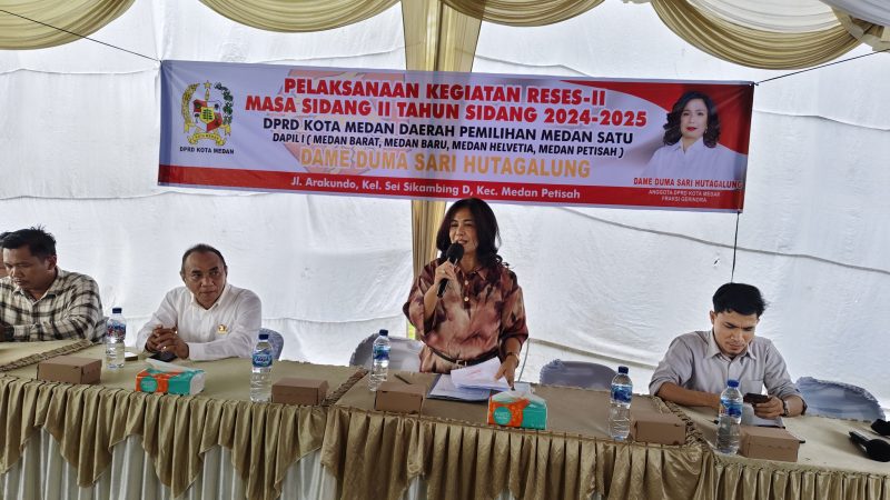 Tampung Aspirasi Pada Reses II Masa Sidang 2, Dame Duma Sari Hutagalung Himbau Warga Urus PBG Sebelum Mendirikan Bangunan