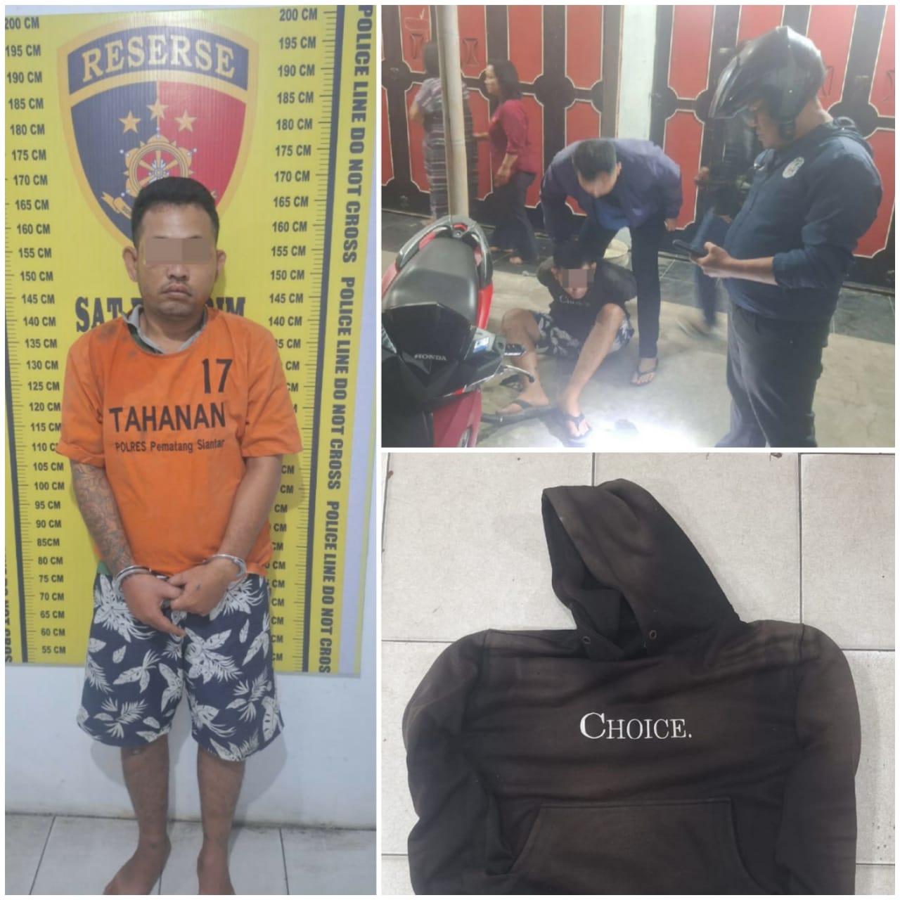 Sat Reskrim Polres Pematangsiantar Berhasil Tangkap Pelaku Curanmor