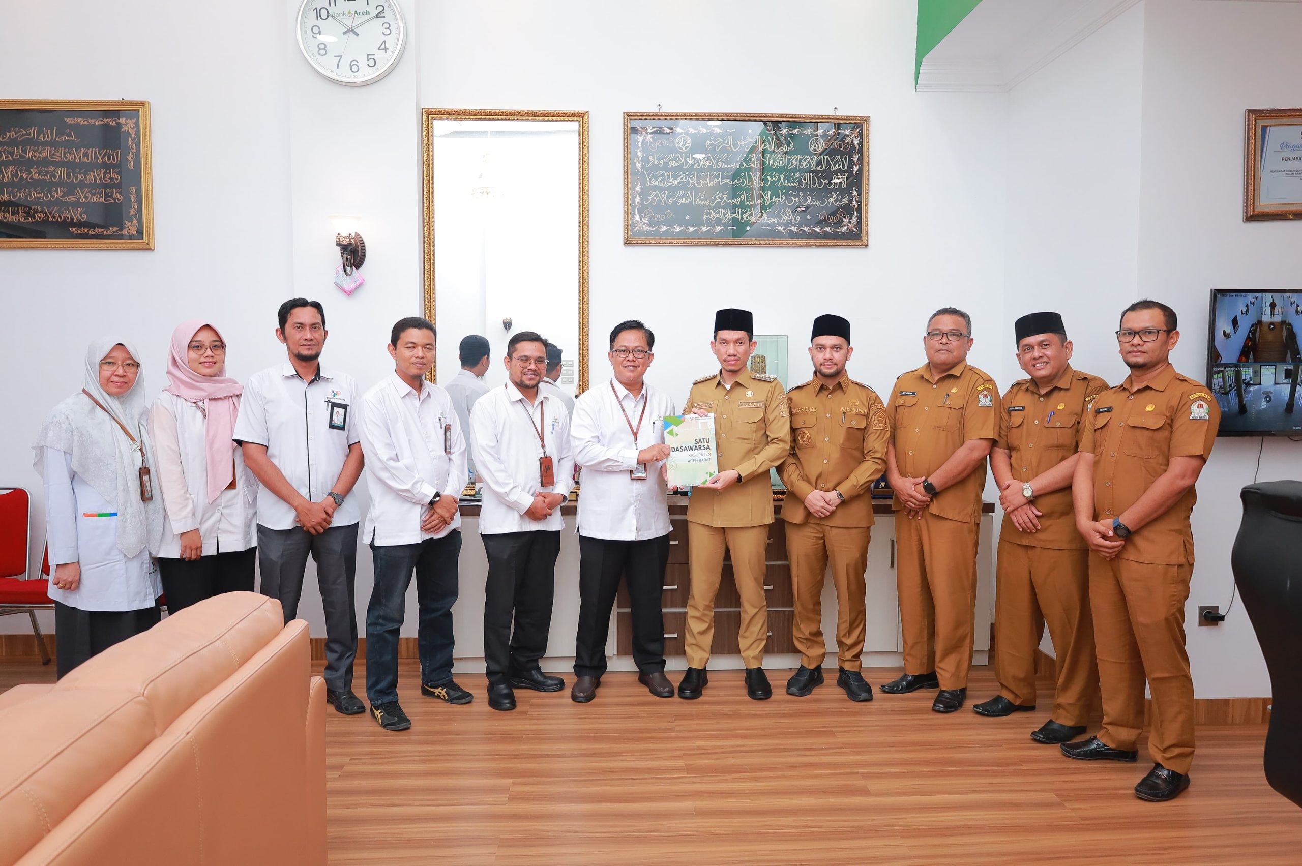Bupati Bersama Wakil Bupati Aceh Barat Terima kunjungan Badan Pusat Statistik