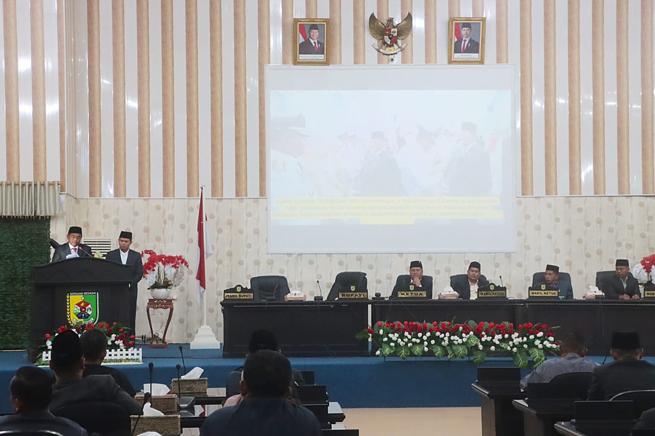Bupati dan Wabup Sergai Sampaikan Lima Misi Prioritas “Dambaan Mantap” Dalam Rapat Paripurna DPRD