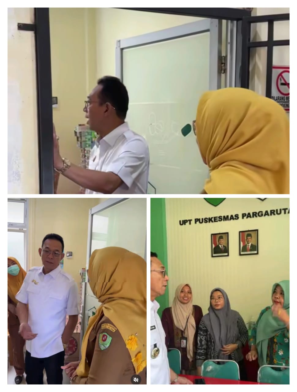 Bupati H.Gus Irawan.SE Kunjungi Puskesmas pargarutan, melakukan peninjauan Pelayanan Kesehatan