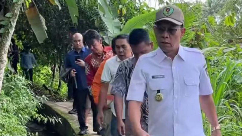 Bupati Tapsel H.Gus Irawan Turun kelokasi Irigasi Persawahan
